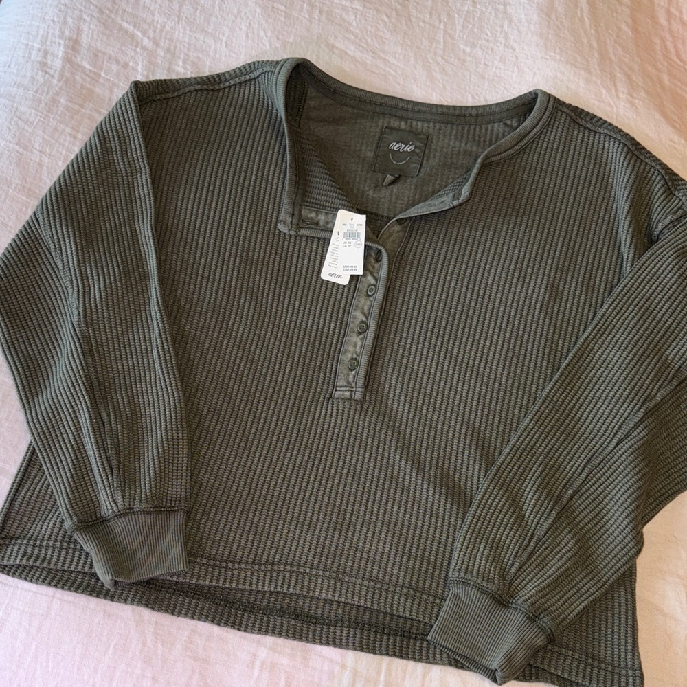 Aerie - Waffle Henley Shirt